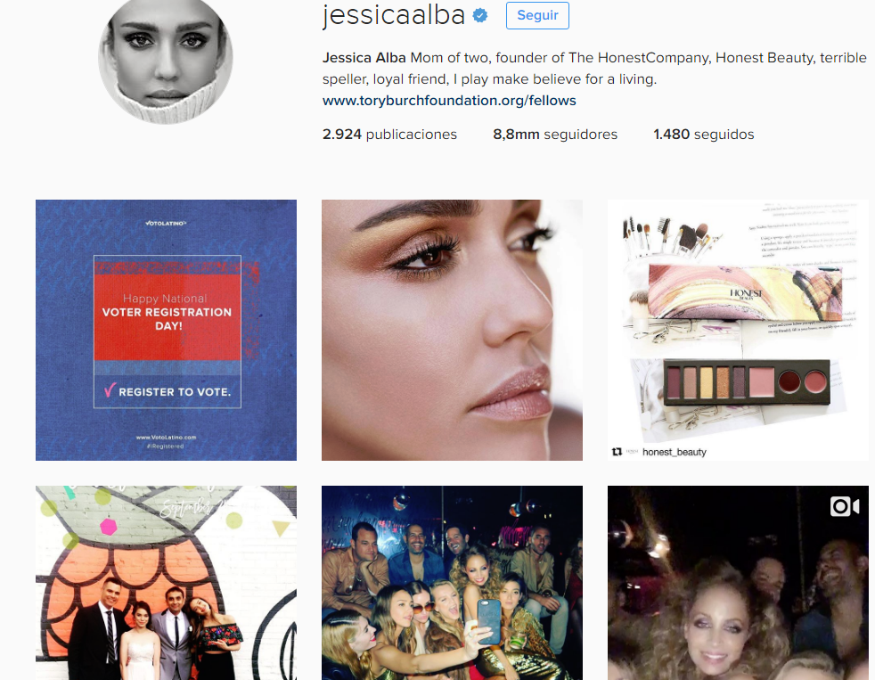 jessica alba /mamás famosas en instagram 