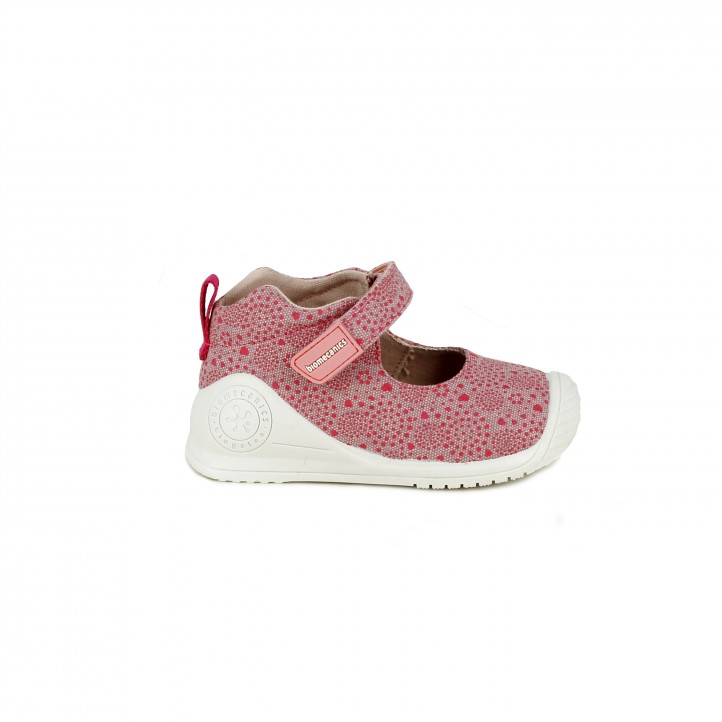 botas Biomecanics con estampado rosa - zapatos para los pies de tu bebé