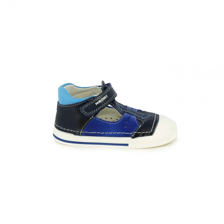 Botas Pablosky azules abiertas - zapatos para los pies de tu bebé